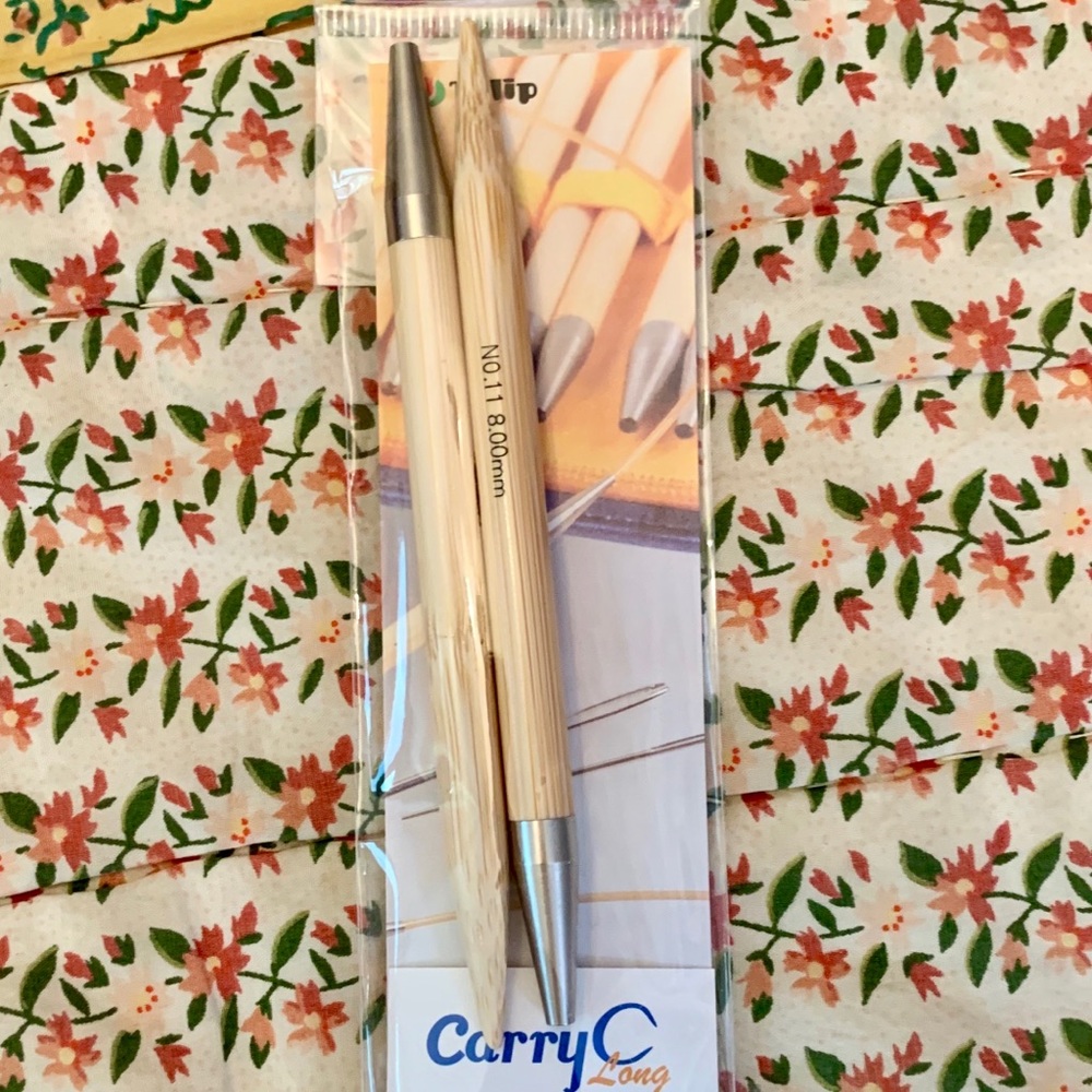 Tulip Carry C Long Bamboo Knitting Needle